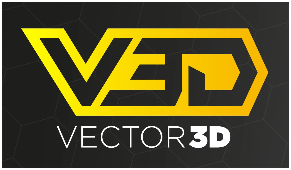Vector 3d logo sticker