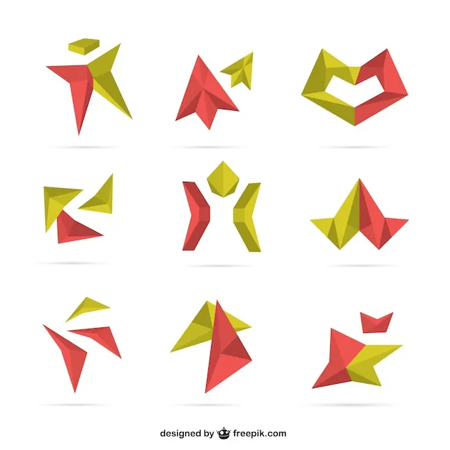 Free vector 3d logos collection