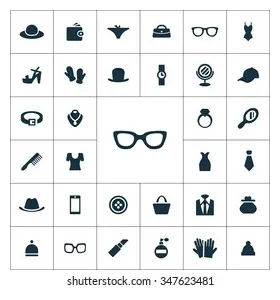 Vector set stock vector 347623481