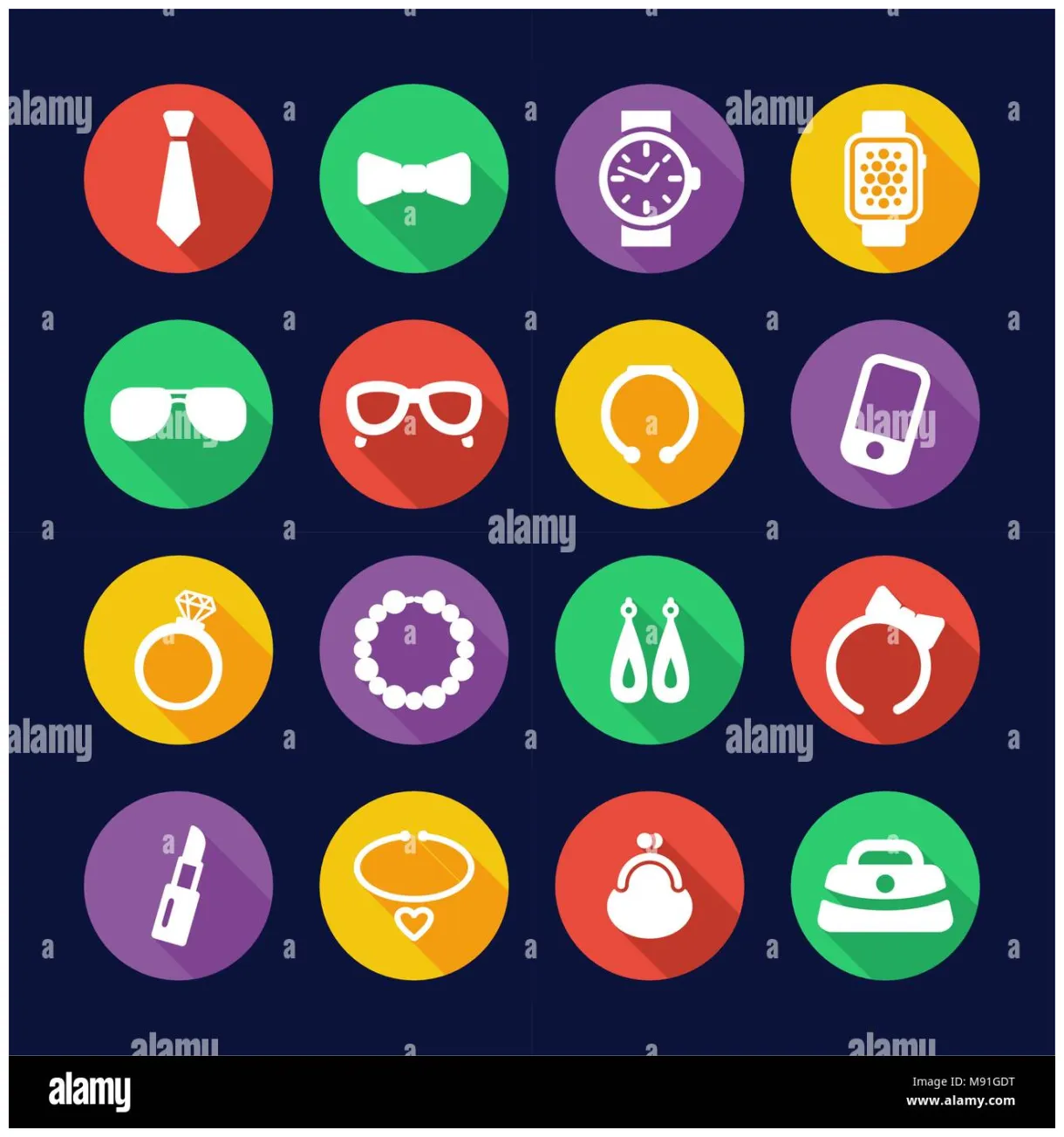 Flat design circle stock vector & art alamy