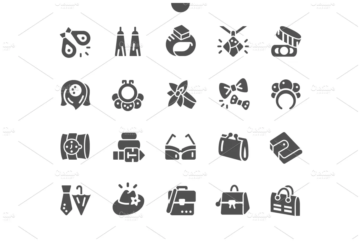 Solid icons ~ creative market