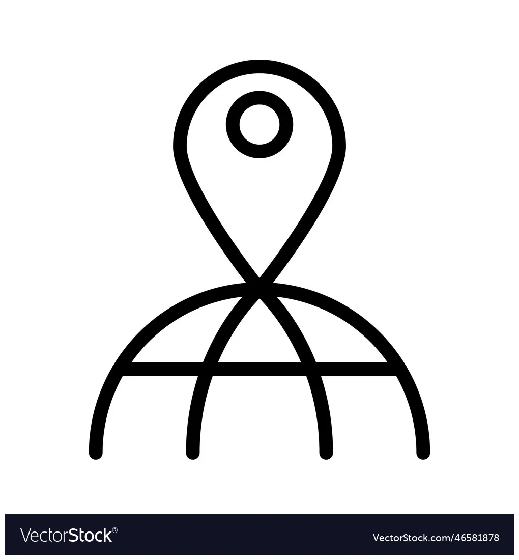 Address icon vector vectorstock