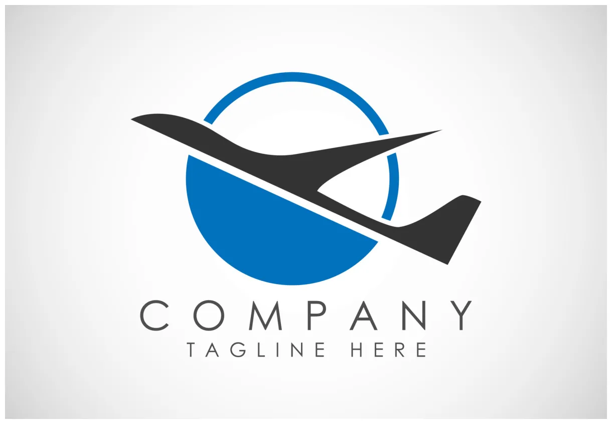 Airplane aviation vector logo design concept. airline logo plane travel