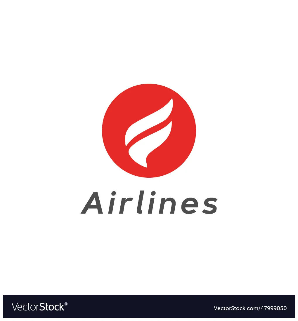 Airlines logo vector vectorstock