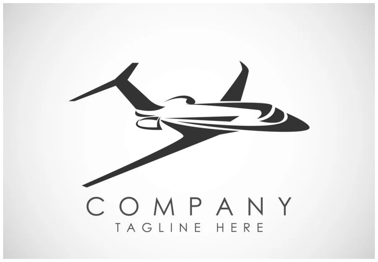 Airplane aviation vector logo design concept. airline logo plane travel