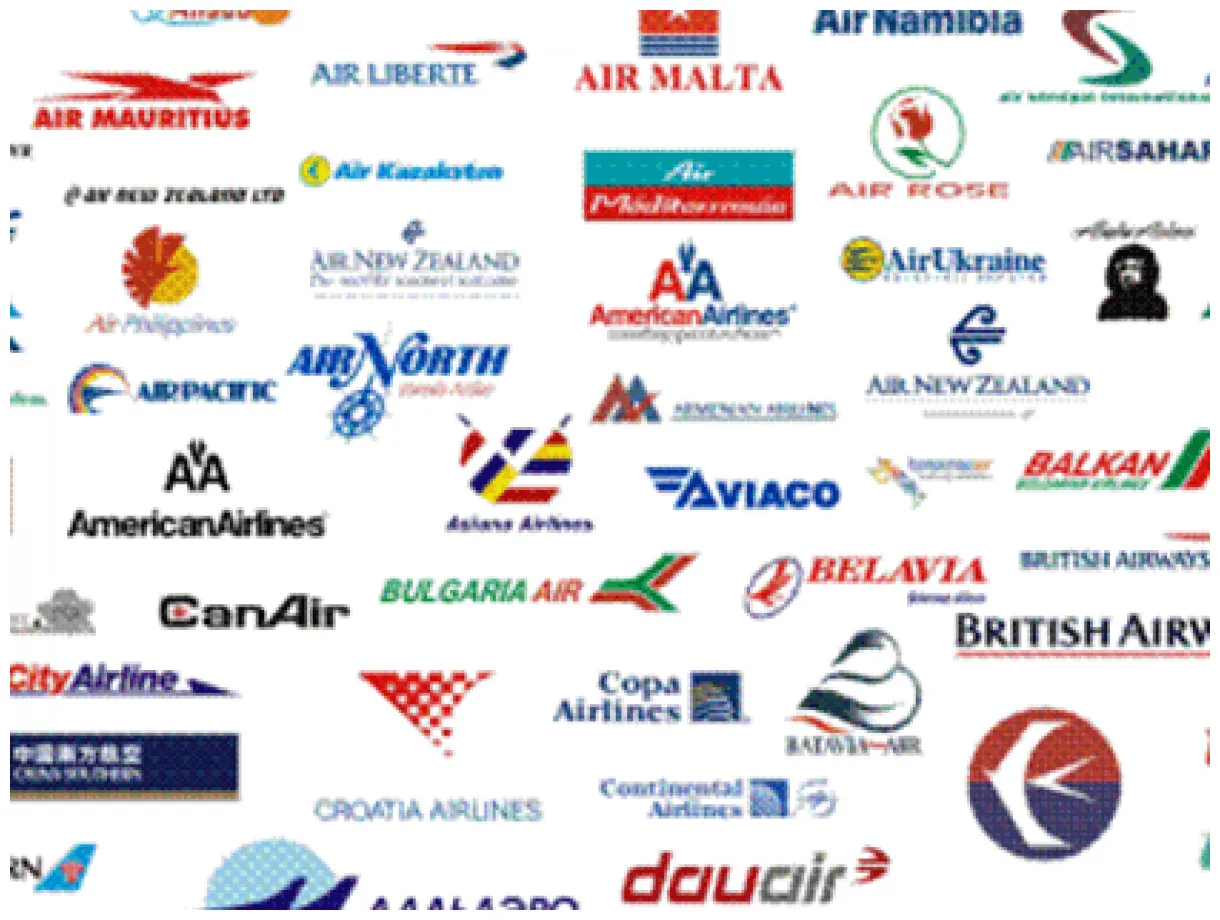 Vintage commercial airline logos airliner logos from