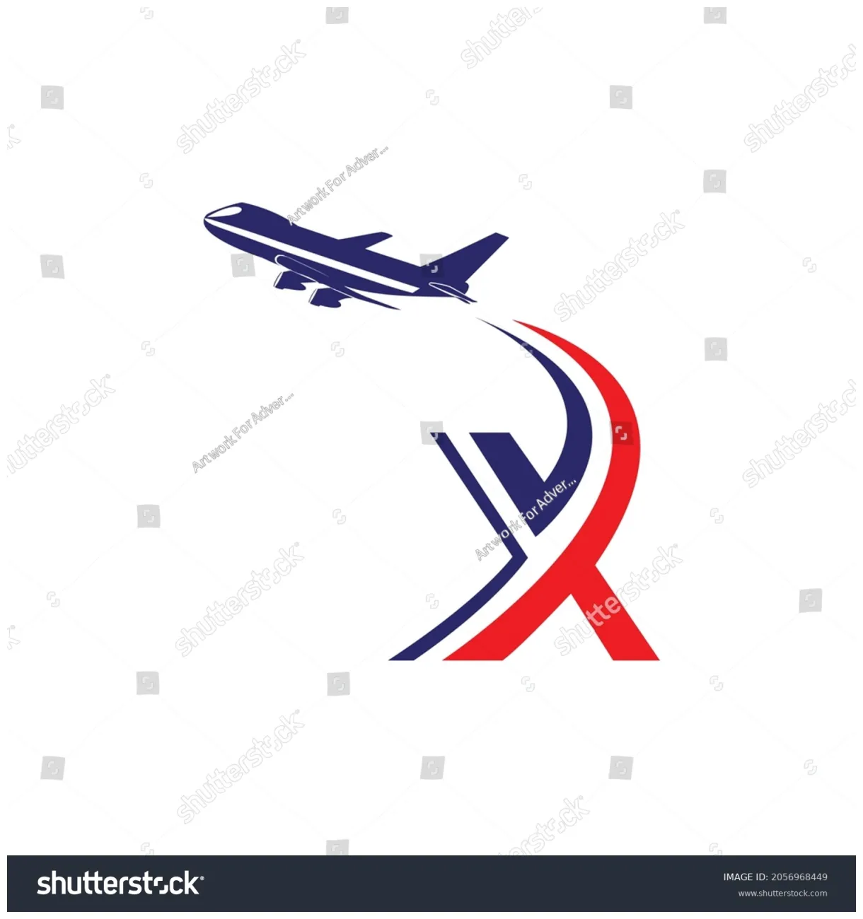 Airline logo vector design stock vector 2056968449