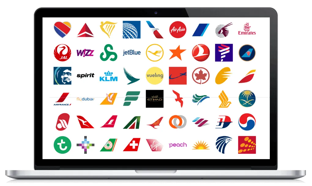 938 airline logos matched with iata and icao codes