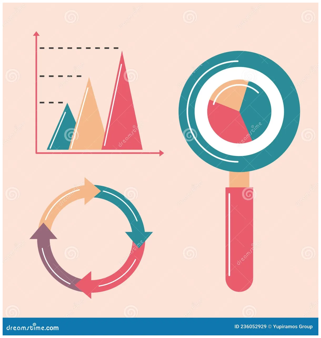 Icons analytics chart stock vector. illustration of icon 236052929