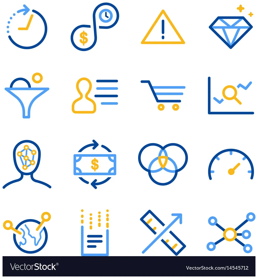 Set vector vectorstock
