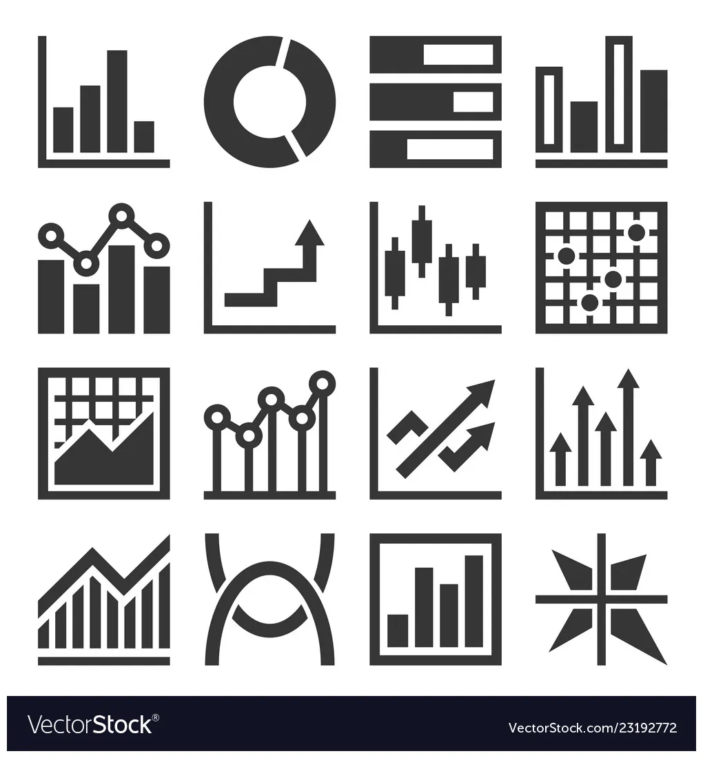 Big data set on white vector