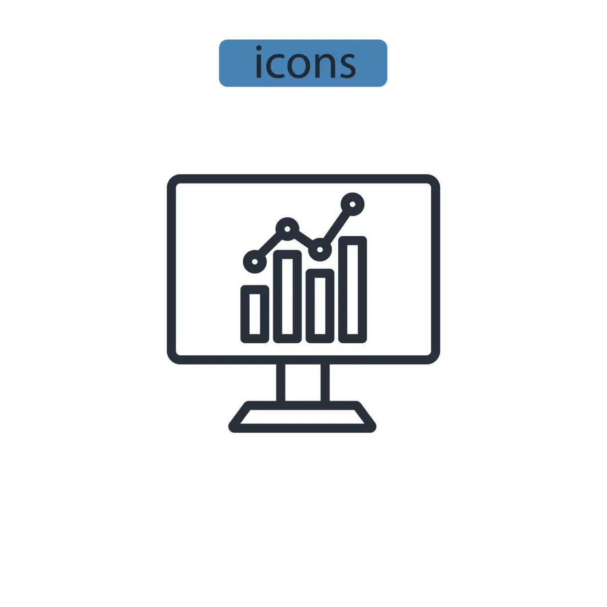 Business symbol vector elements for infographic web