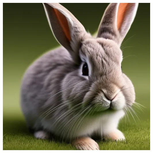Cute rabbit, hyper realistic, resolution, ai generated artwork