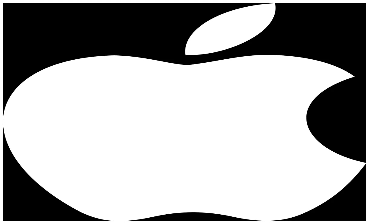 Apple logo in transparent png and vectorized svg formats