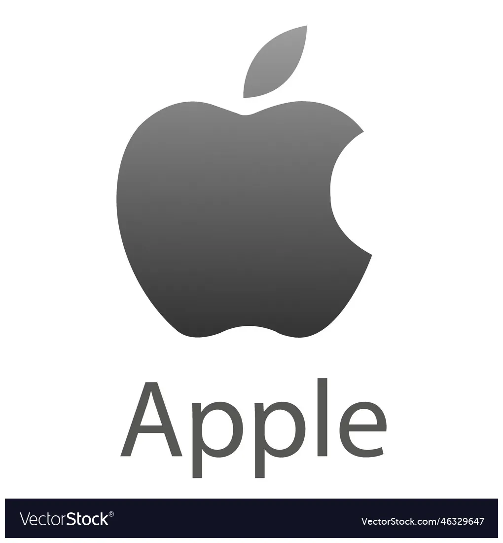 Apple logo vector vectorstock printable coloring page