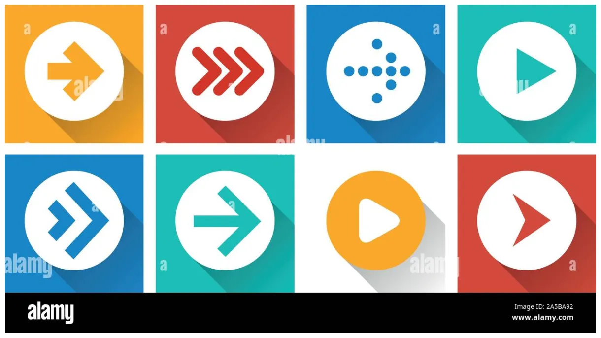 Vector arrow icons stock vector & art alamy