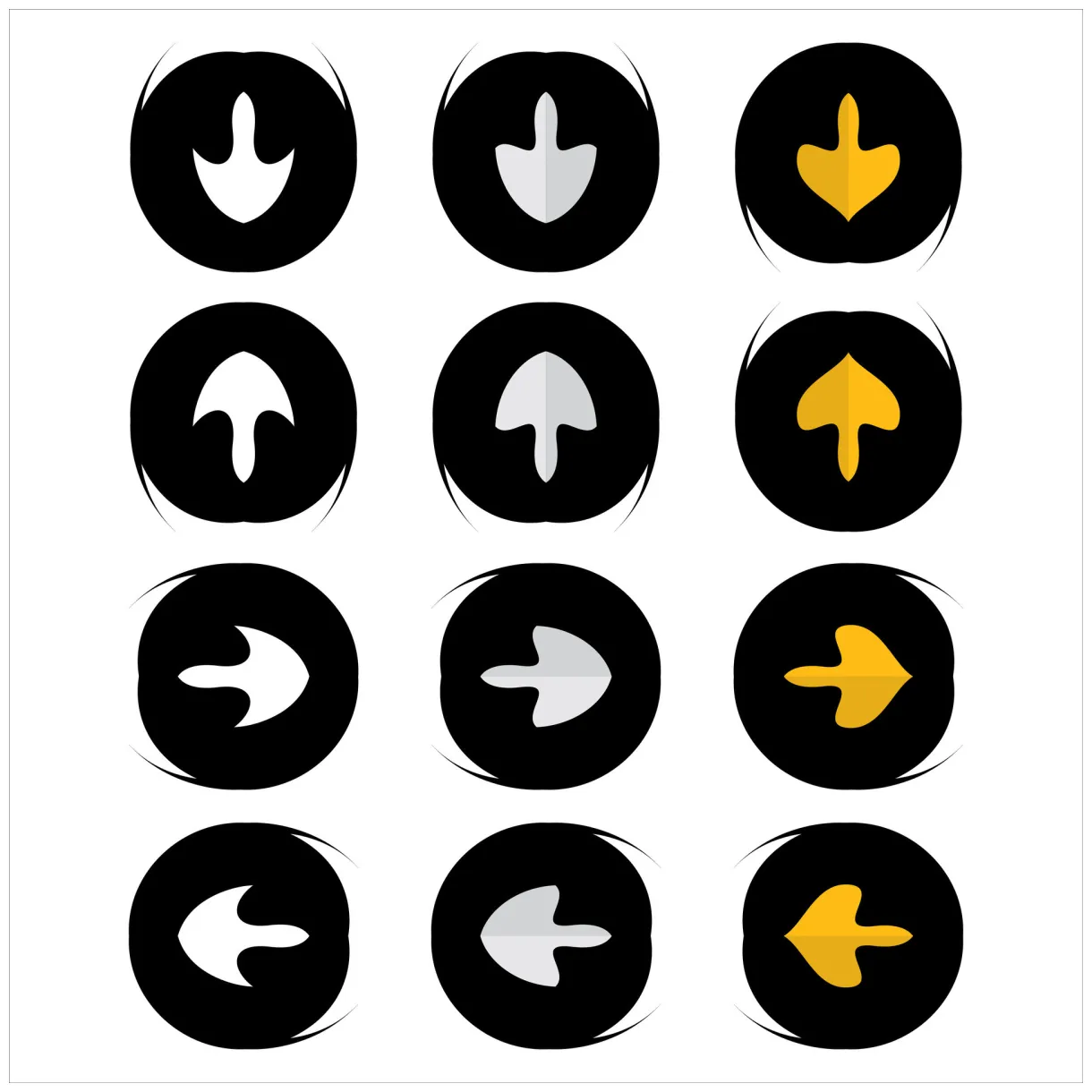 Set of arrow icons. vector illustration free vector 35980516 vector art