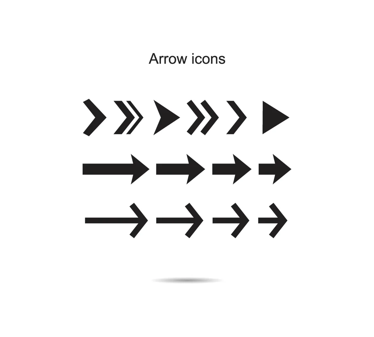 Arrow icons, vector illustration 31742099 vector art at vecteezy