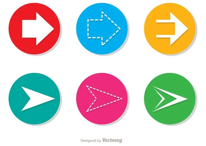 Arrow vector icons set 83238 vector art at vecteezy