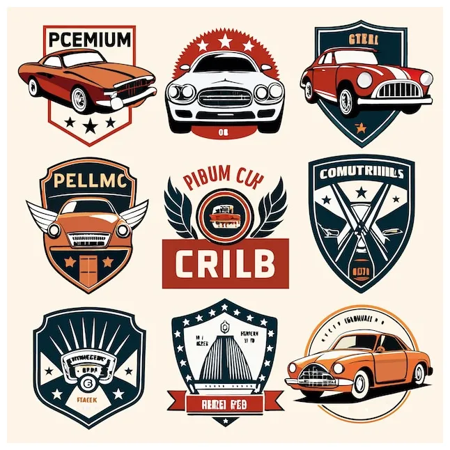 Automotive emblems s on freepik