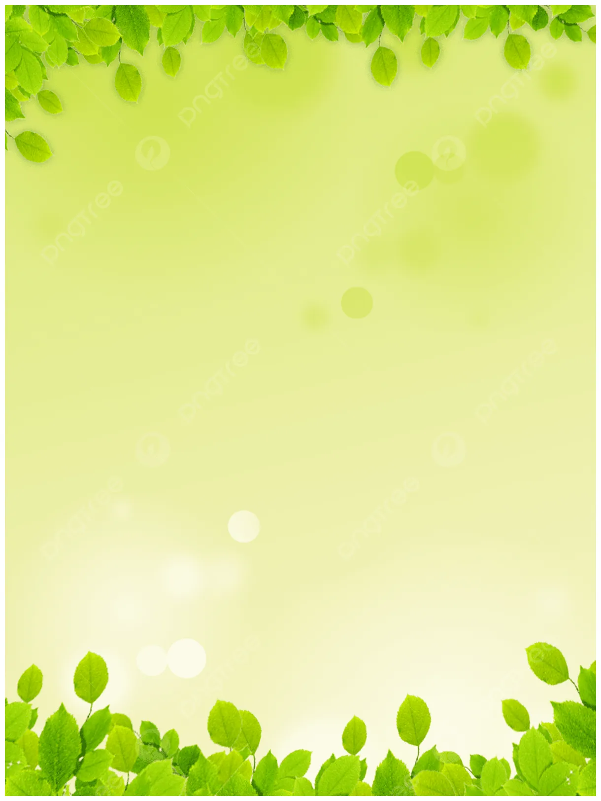 Green Simple Spring Small Fresh Aesthetic Background Wallpaper Image
