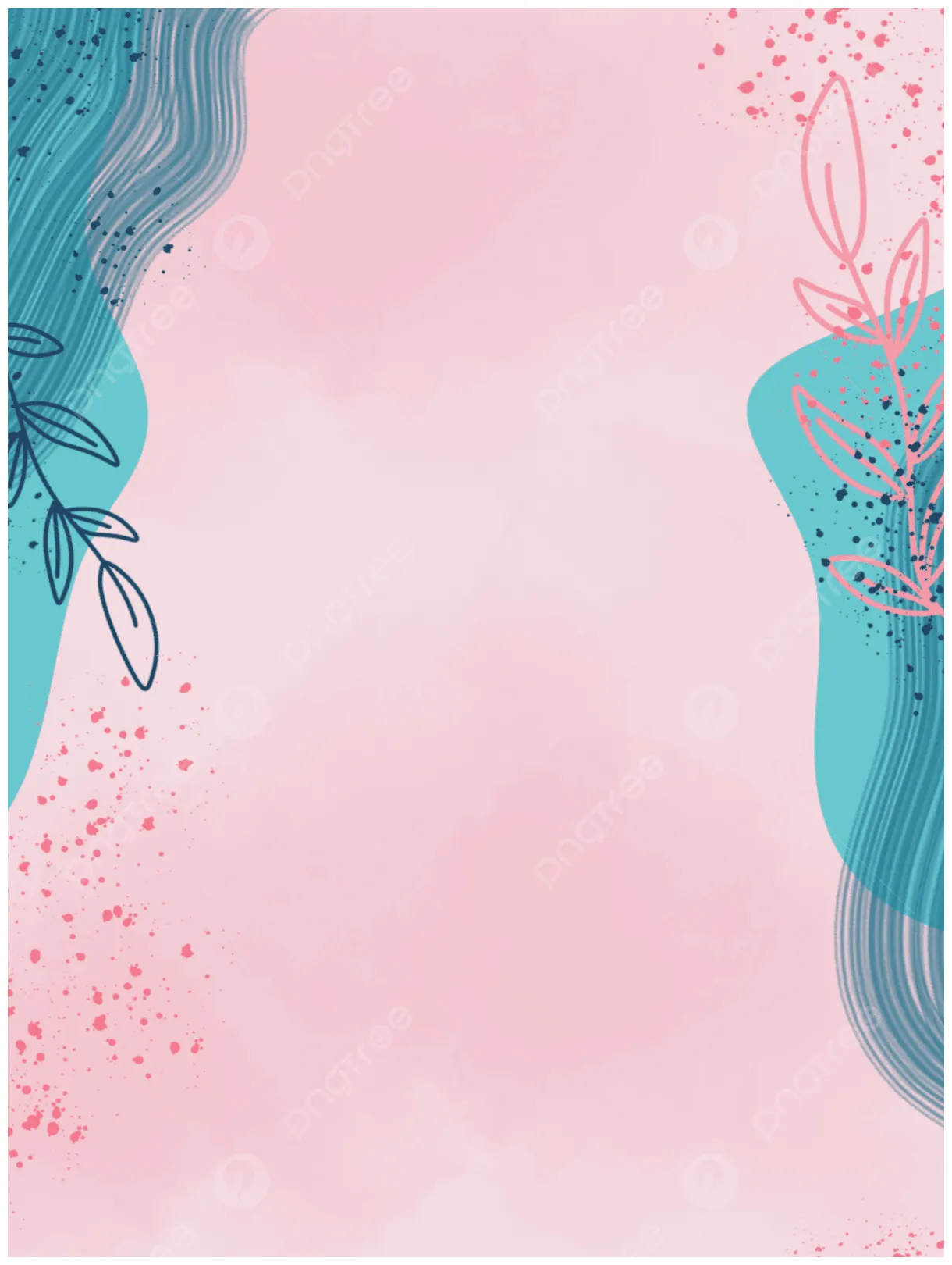 Aesthetic Wallpaper With Pink And Blue Color Palette Background