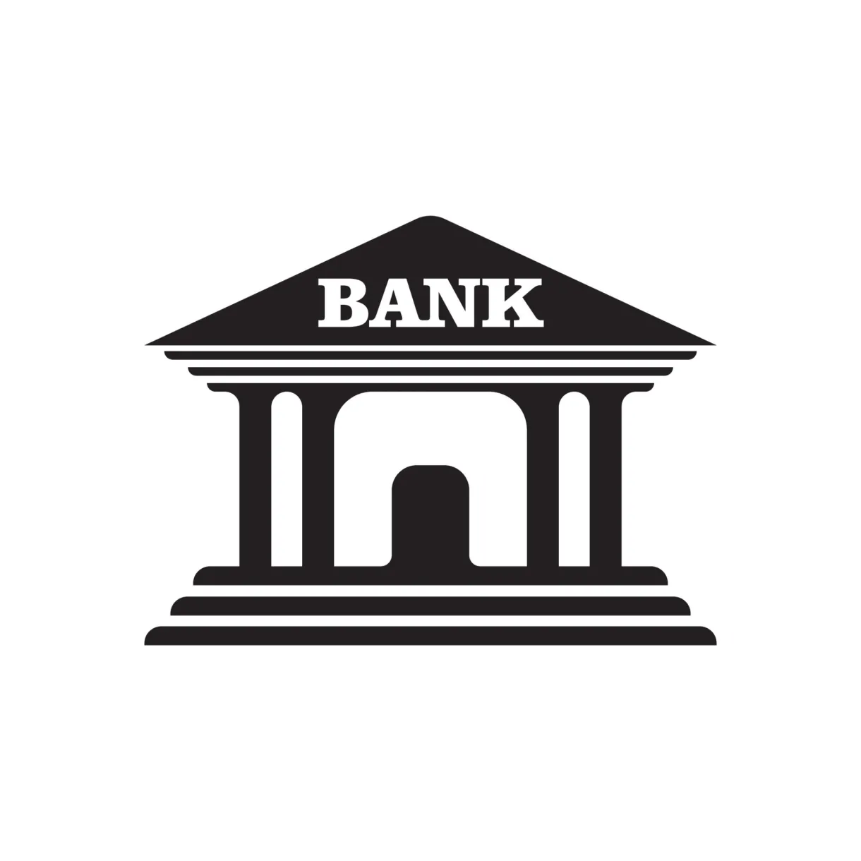 Bank icon logo vector design 13948616 vector art at vecteezy