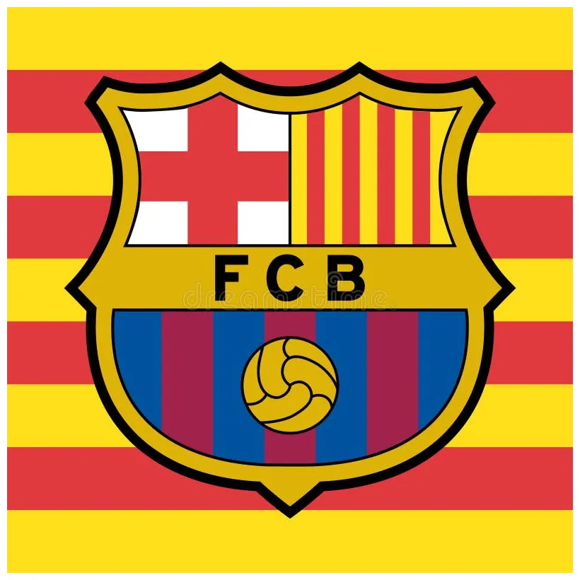 Fc barcelona logo editorial vector editorial illustration of
