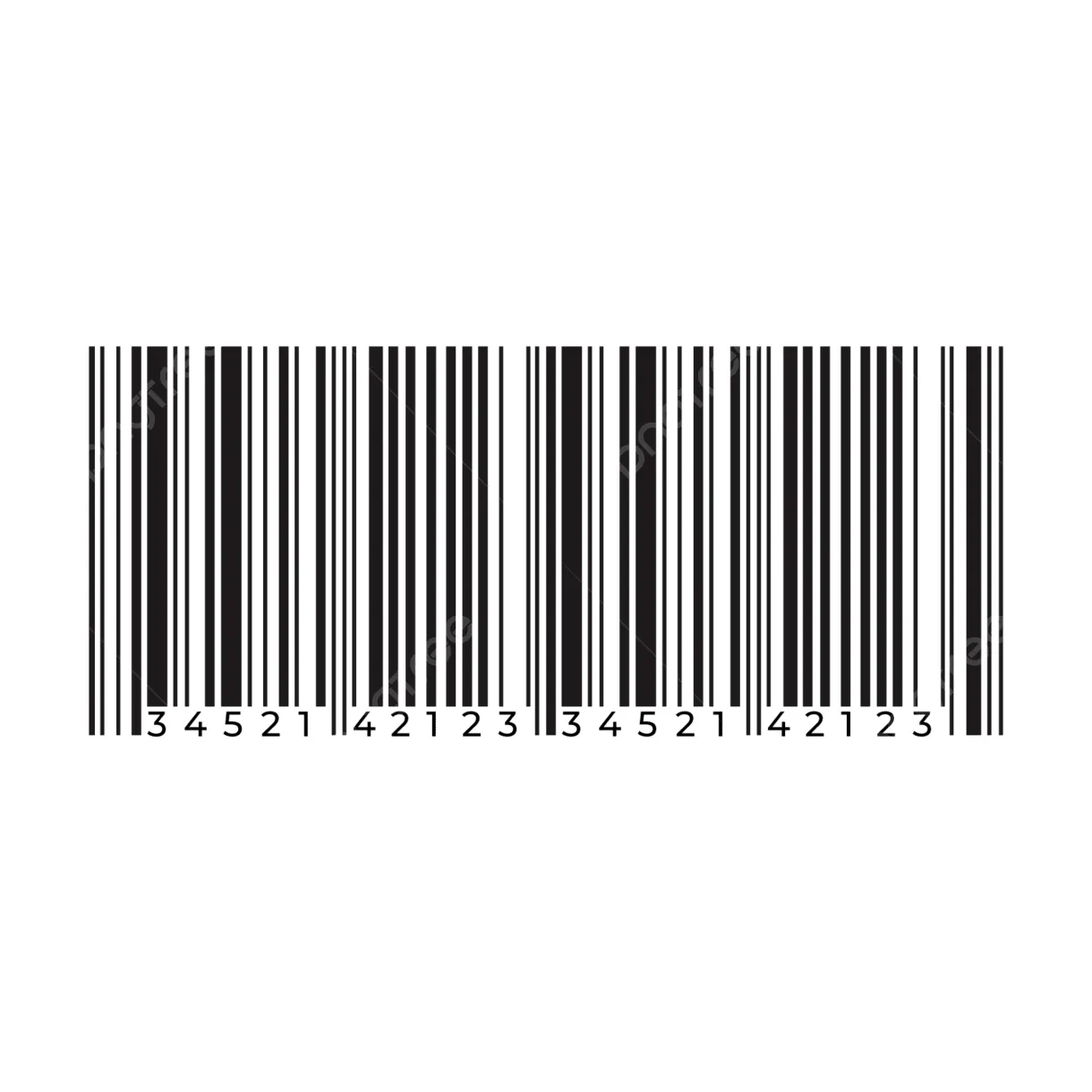 Barcode without numbers vector