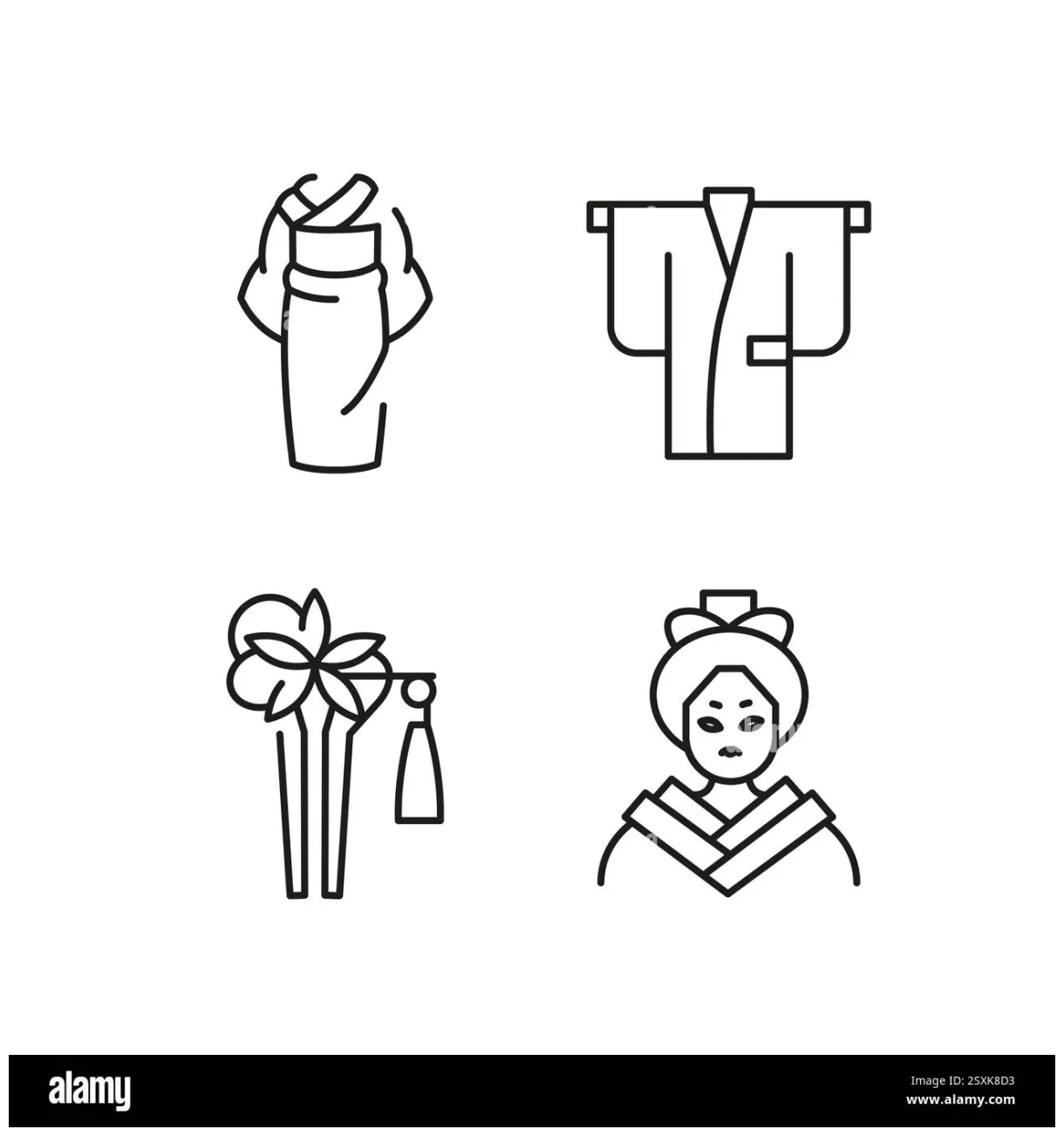 Asian set stock vector & art alamy