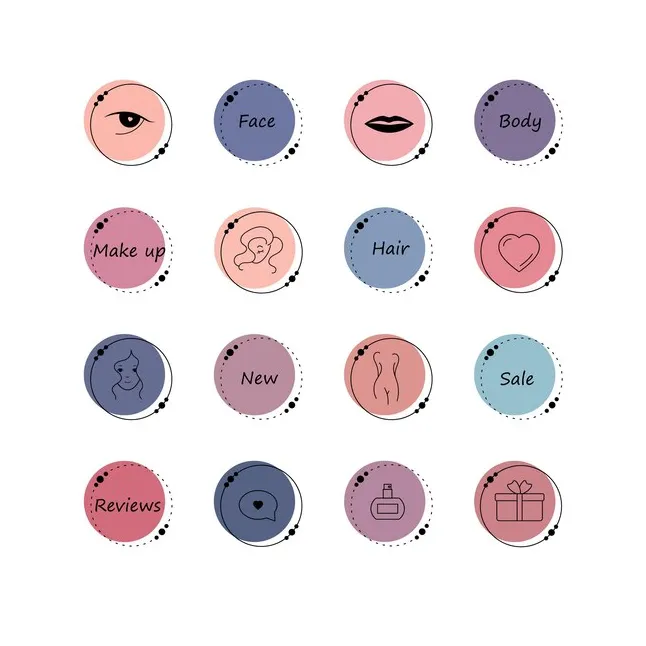 Premium vector a set of for instagram