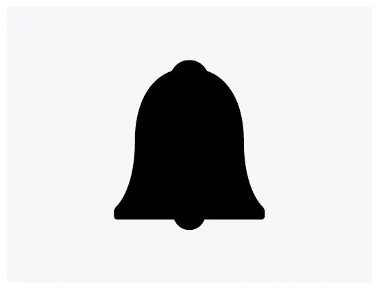 Vector bell icon