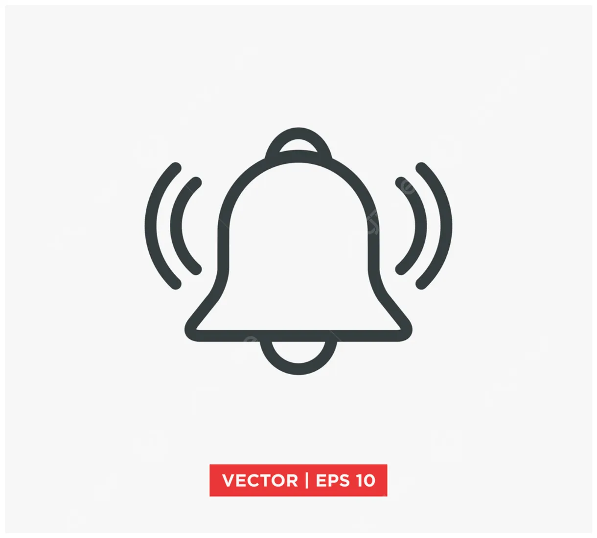 Notifications bell vector art png, bell notification icon vector