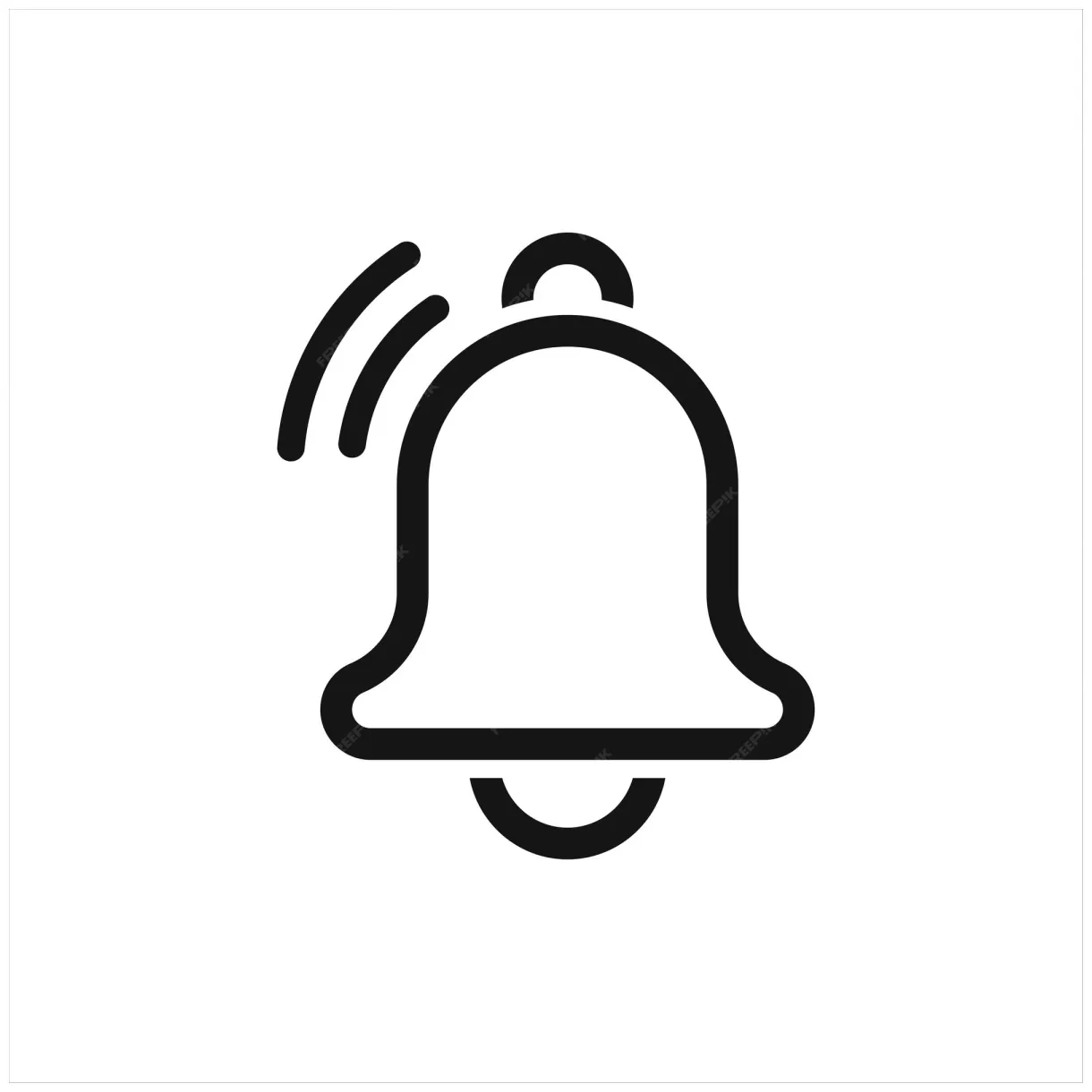 Premium vector bell icon. notification bell vector icon
