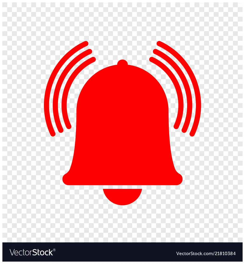 Alarm bell icon vector vectorstock
