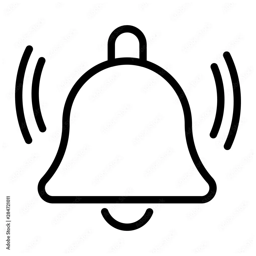 Notification bell outline notification bell vector icon for, 41% off