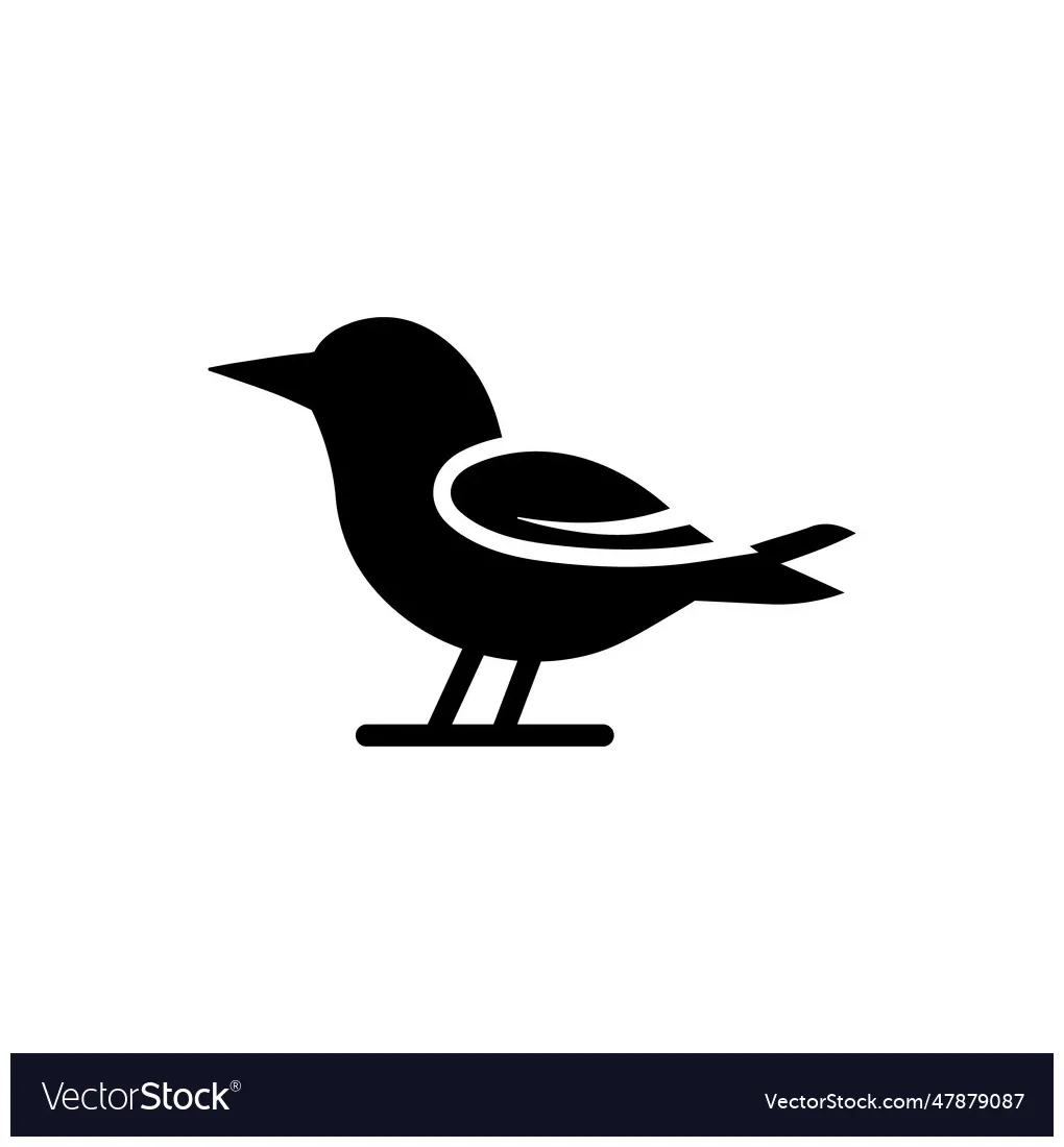Bird icon vector vectorstock