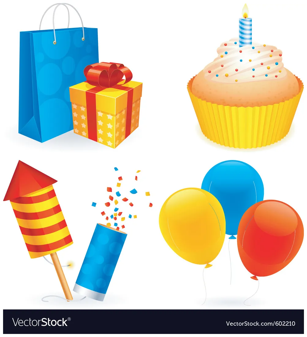 Birt ay icons vector vectorstock