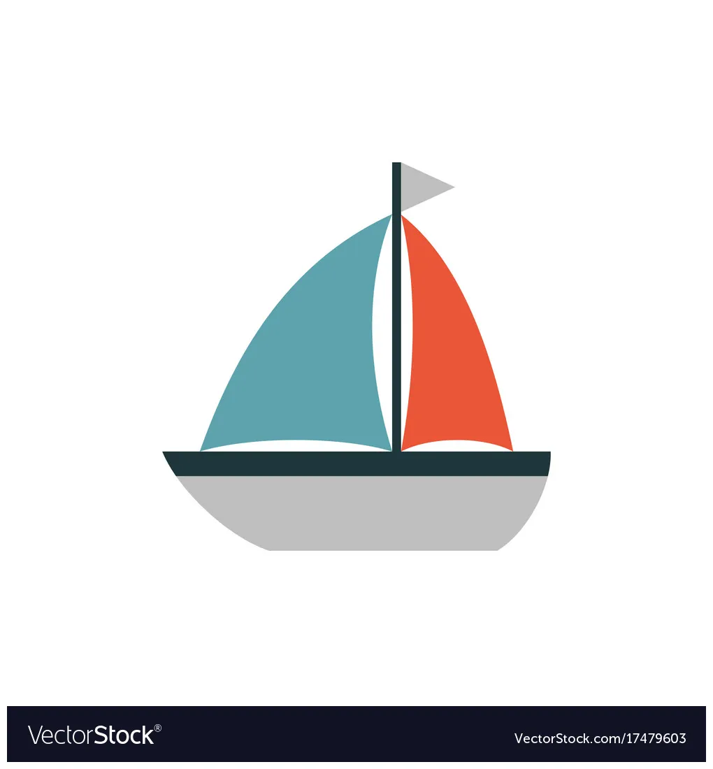 Boat icon flat vector vectorstock