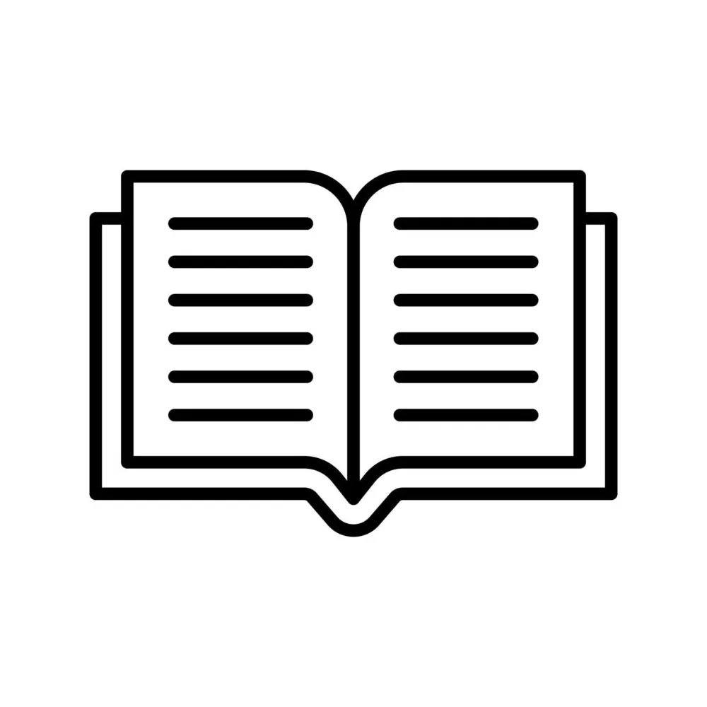 Open book icon 1486411 vector art at vecteezy