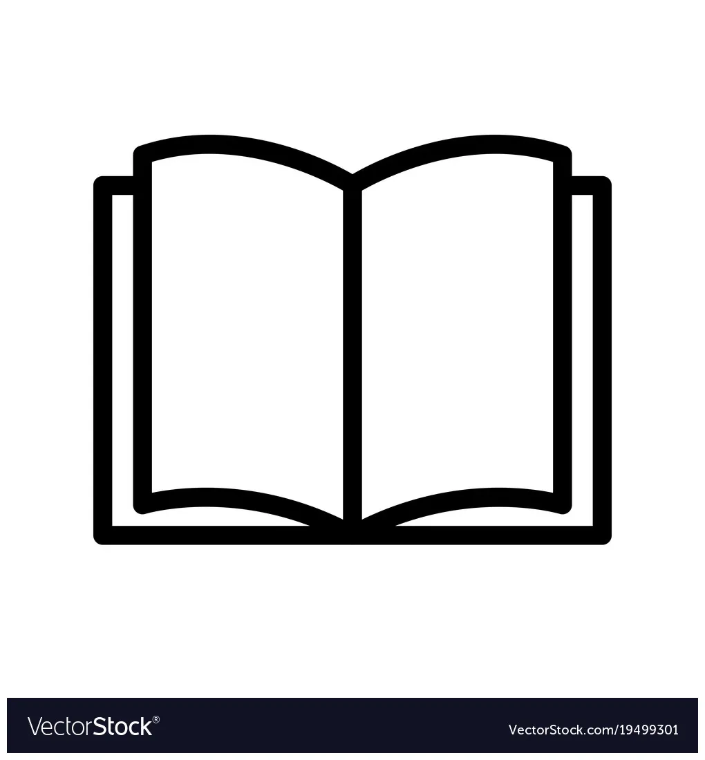 Open book icon vector vectorstock