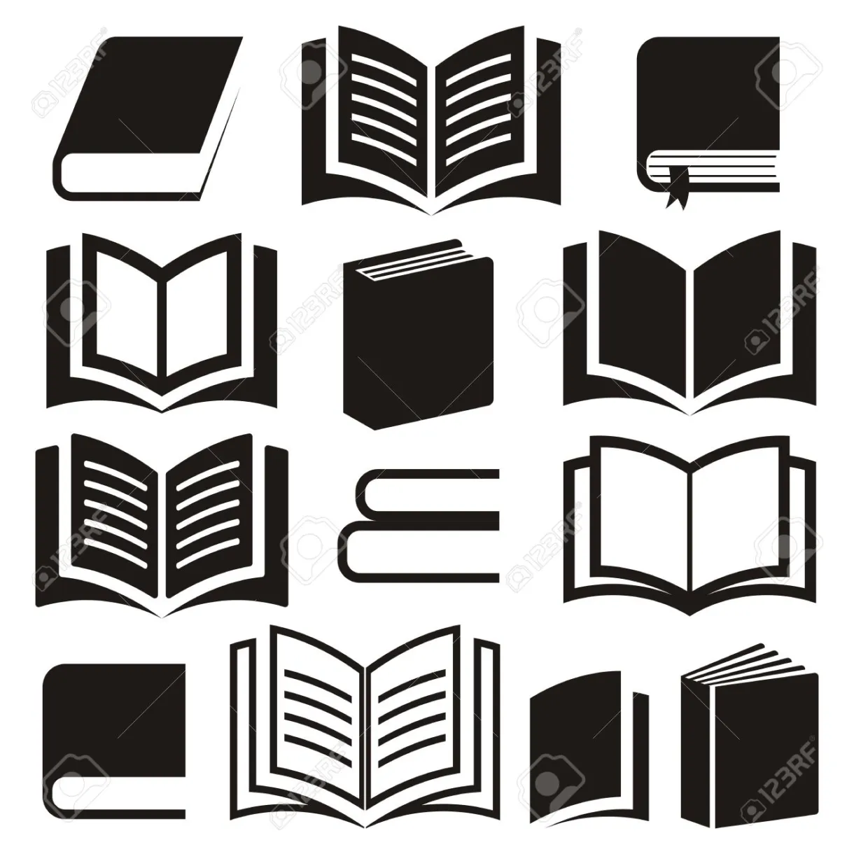 Book vector icon #134759 free icons library printable coloring page