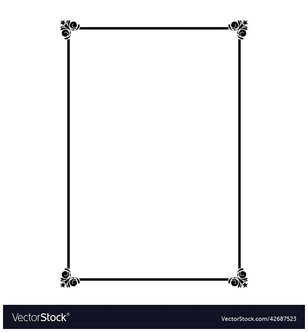 Decorative Border Frame Vector - Infoupdate.org
