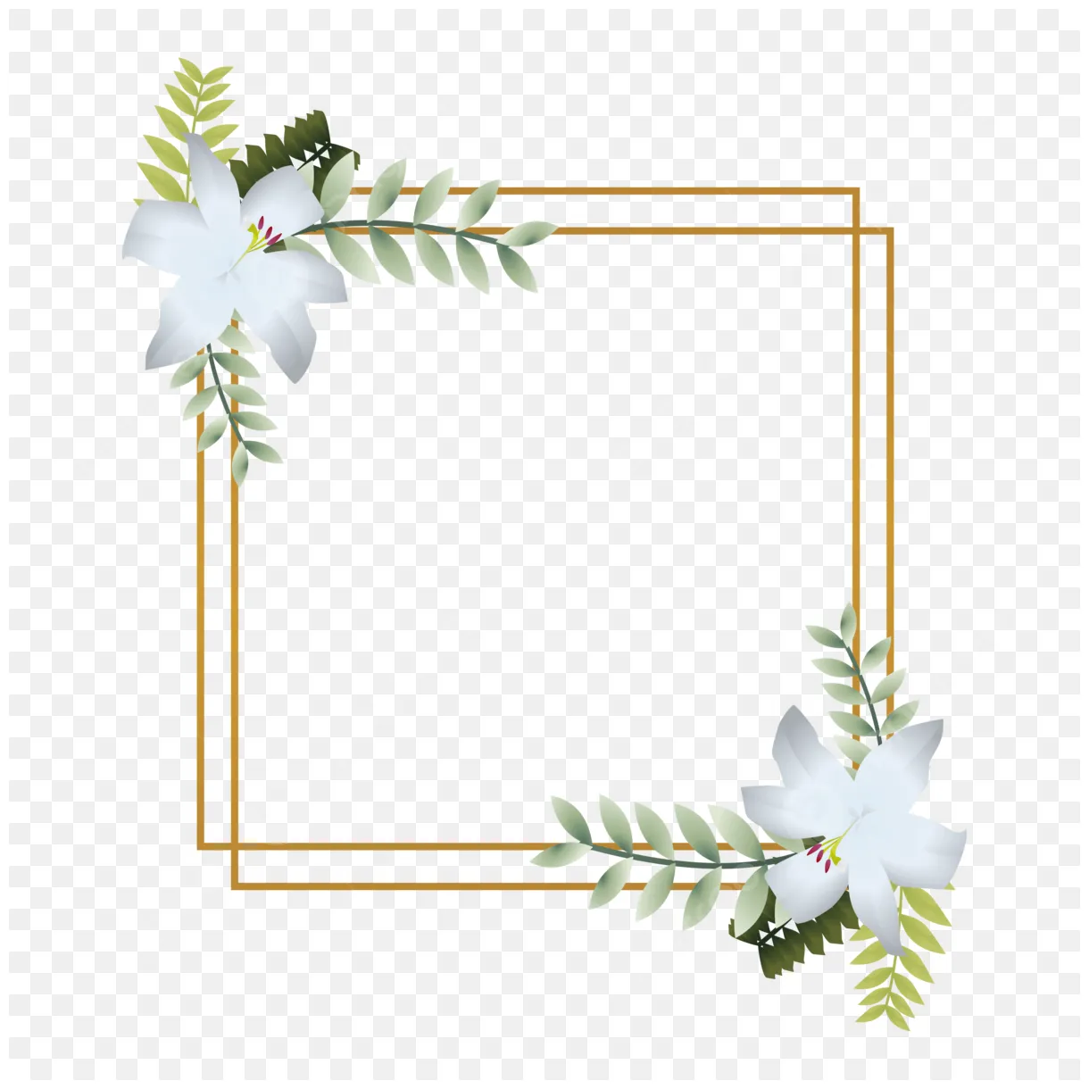 Flower Frame Border Vector - Infoupdate.org