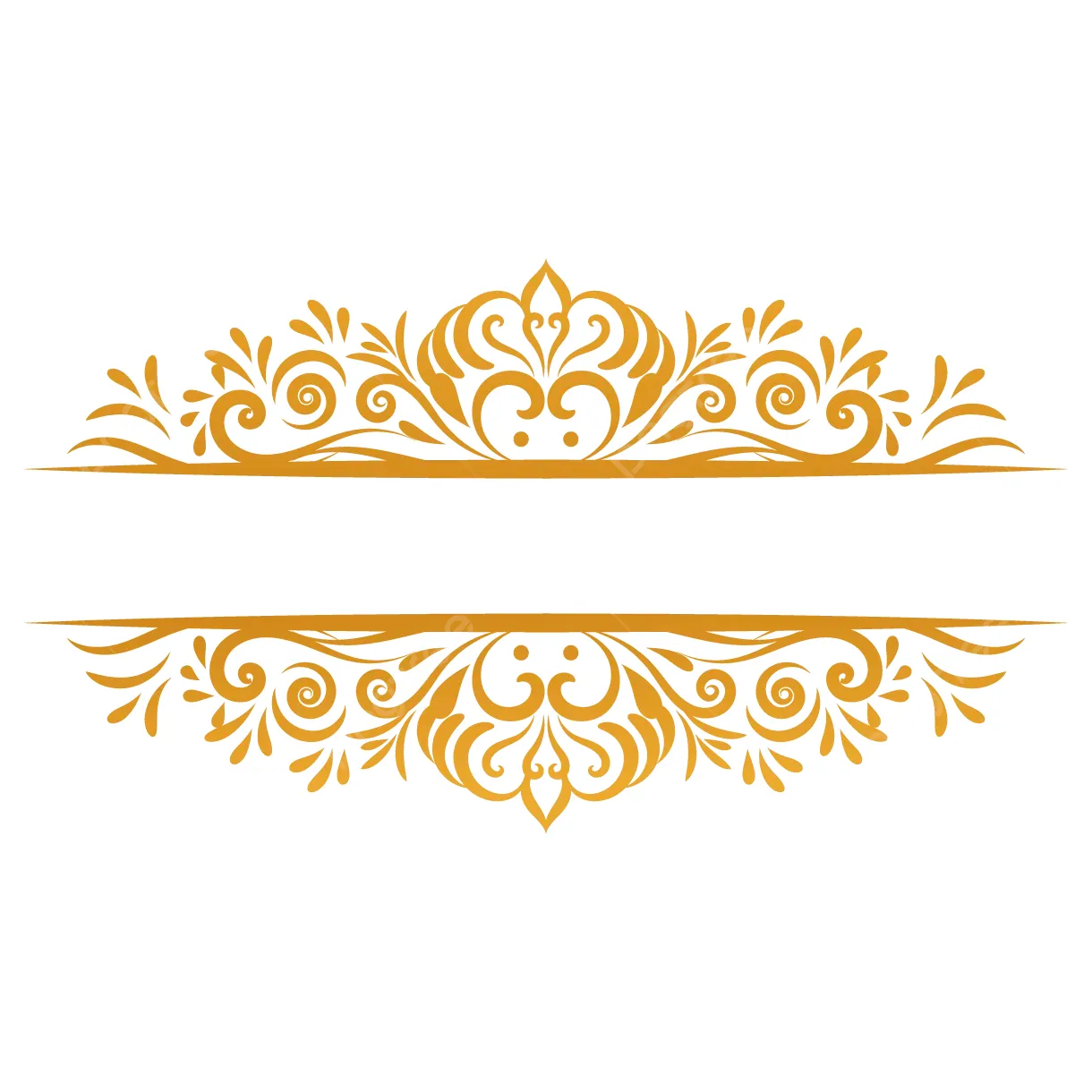 Gold Frame Border Vector Png Images Gold Retro Border Frame Border | My