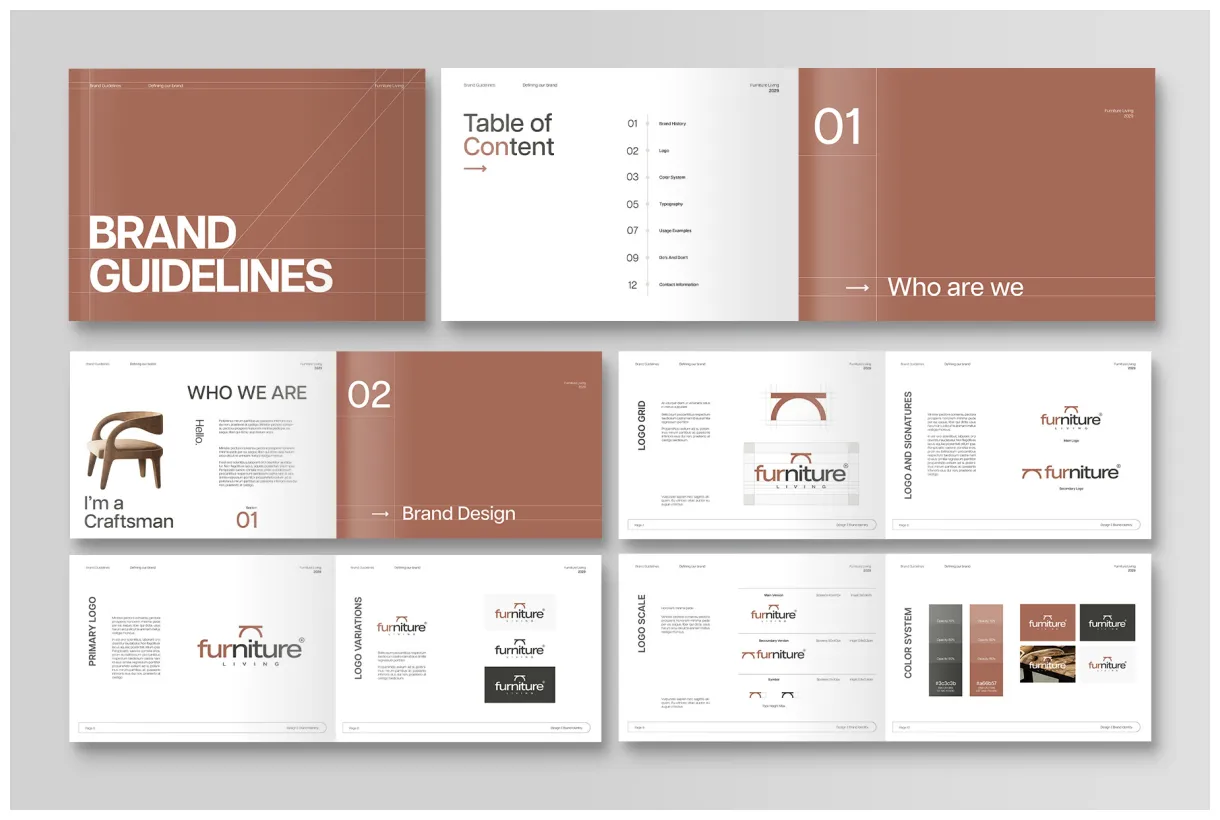 Brand guidelines template brandpacks printable coloring page