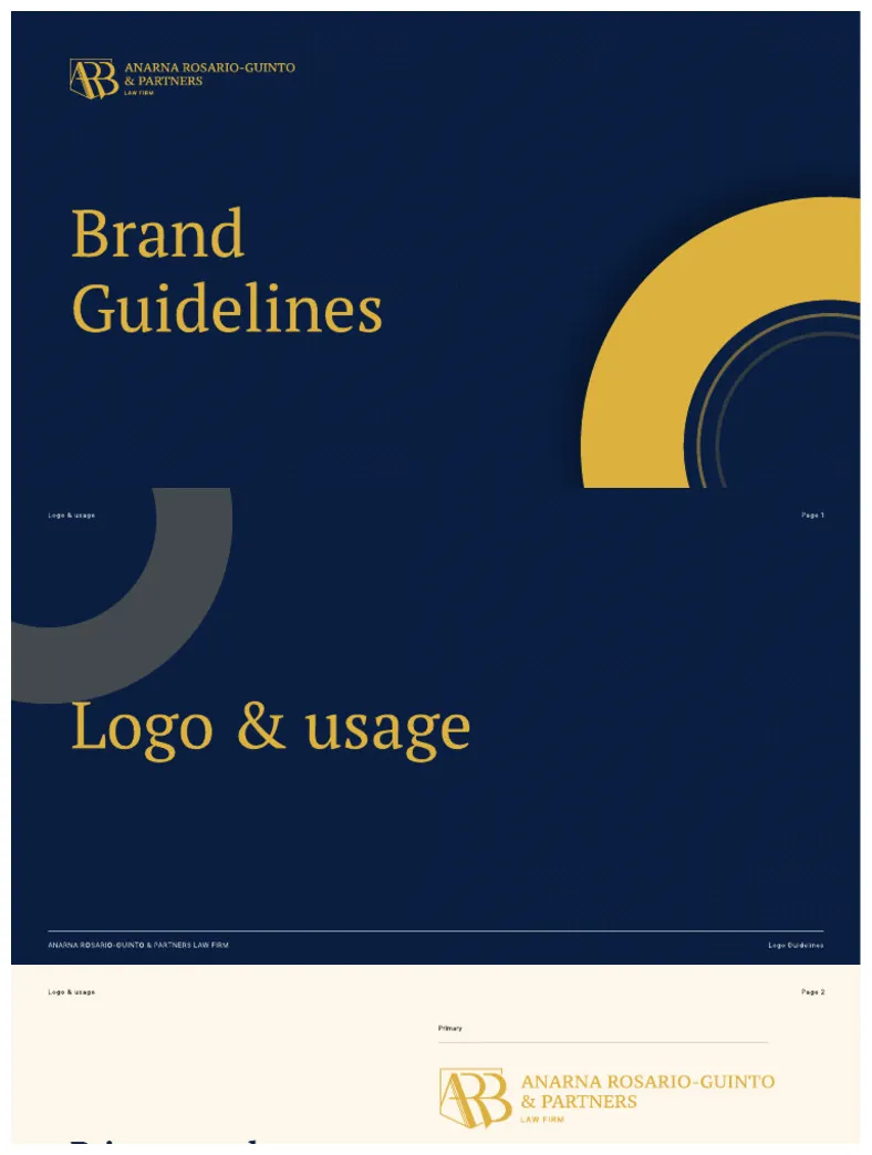 Brand guidelines pdf logos typography