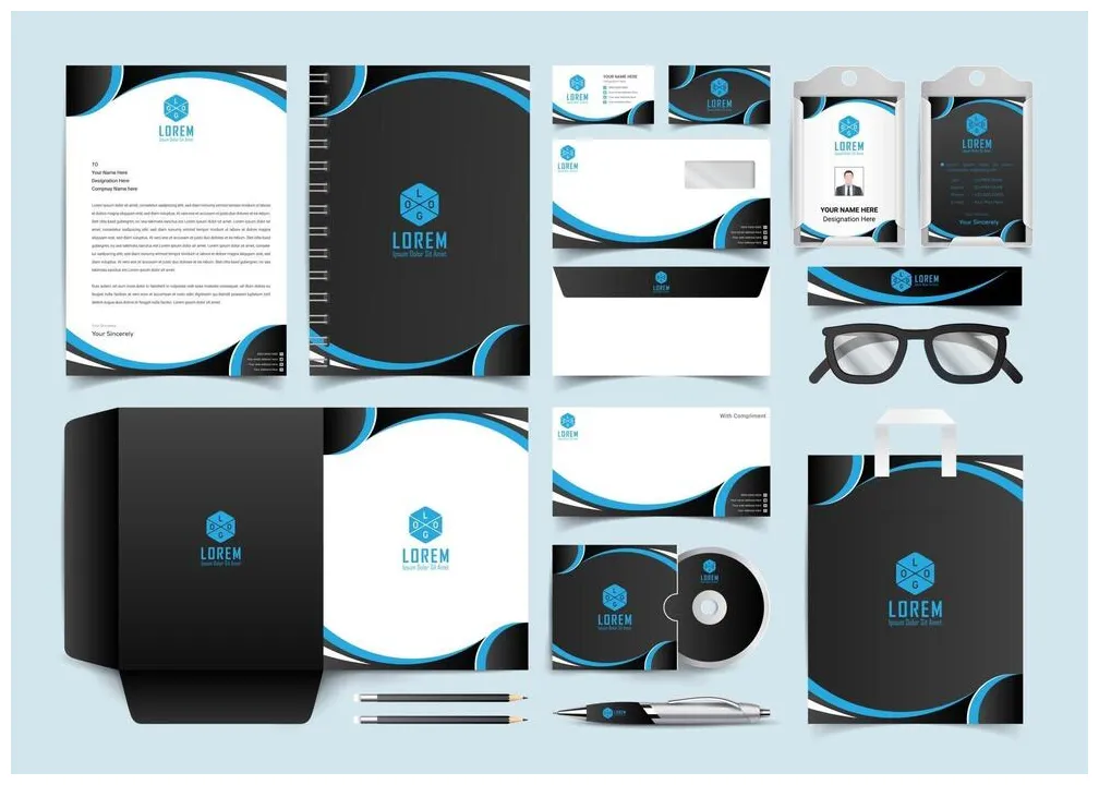 Branding kit vector art, icons, and graphics for