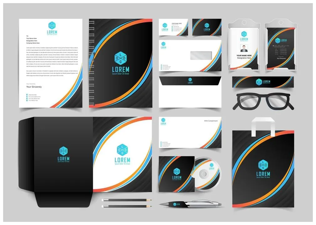 Branding kit vector art, icons, and graphics for