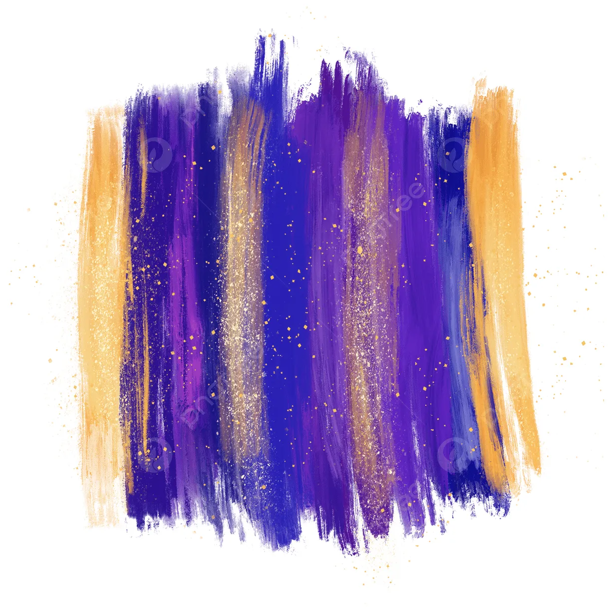 Purple brush white transparent, purple gold brush doodle, brush, doodle